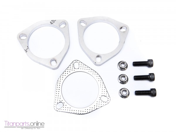 3 Loch Flansch Set Titan für 76 mm Rohr